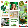 240Pcs 5 Stylle Wool Felt Clovers FIND-OC0013-46-5
