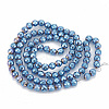 Electroplate Non-magnetic Synthetic Hematite Beads Strands G-N0318-30-A-3