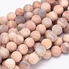 Round Natural Sunstone Beads Strands G-K068-29-10mm-1
