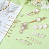 5 Bags 4 Styles Zinc Alloy Hair Bobby Clips PHAR-SP0001-08-7
