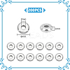 200Pcs 304 Stainless Steel Spacer Beads STAS-UN0061-72-3