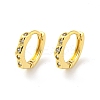 Brass Micro Pave Cubic Zirconia Hoop Earring EJEW-C088-13B-G-1