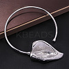 Brass Leaf Cuff Choker Necklaces for Women FS-WG47A02-02-1