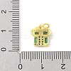 Brass Micro Pave Cubic Zirconia Pendants KK-Z101-02G-01-3