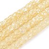 Crackle Transparent Glass Beads Strands GLAA-N069-03A-09-1