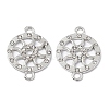Alloy Crystal Rhinestone Connector Charms FIND-A024-14P-2