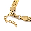 Ion Plating(IP) 304 Stainless Steel Herringbone Chain Bracelet BJEW-D028-02B-02G-2