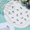 100Pcs 304 Stainless Steel Ball Chain Connectors STAS-BBC0006-72-3