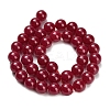Lab Grown Red Corundum Beads Strands G-L634-B03-10mm-3
