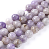 Natural Lavender Amethyst Beads Strands X-G-L555-01-6mm-1