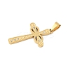 304 Stainless Steel Pendants STAS-R168-08G-2