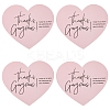 1 Bag Coated Paper Thank You Greeting Card DIY-FS0007-87-1