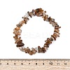 Natural Rutilated Quartz Chip Beaded Stretch Bracelets for Women Men BJEW-L038-01A-5