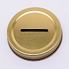 Tinplate Coin Slot Bank Lids FIND-WH0047-14A-1