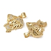 Brass Micro Pave Cubic Zirconia Pendants KK-I358-064G-03-2