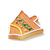 Christmas Opaque Resin & Plastic Imitation Biscuits Decoden Cabochons RESI-K019-54I-3