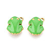 304 Stainless Steel Enamel Pendants STAS-T068-21-1