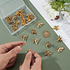 24Pcs Bees Alloy Brooch JEWB-ME0001-21AG-3