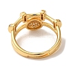 Adjustable Brass Micro Pave Cubic Zirconia Rings for Women RJEW-G325-03G-C-3