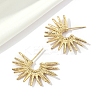 201 Stainless Steel Sun Stud Earrings EJEW-D084-14G-2