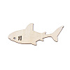 Shark Shape Unfinished Wood Cutouts DIY-ZX040-03-06-1