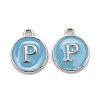 Platinum Plated Alloy Enamel Charms LS-ENAM-S118-04P-P-1