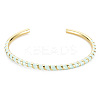 Twisted Brass Enamel Cuff Bangle BJEW-T020-02H-NF-1