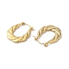 Rack Plating 304 Stainless Hoop Earrings EJEW-Z026-39G-2