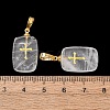 Natural Quartz Crystal Pendants G-G461-06G-05-3