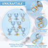 8Pcs 4 Styles 304 Stainless Steel Open Cuff Finger Rings RJEW-UN00006-5
