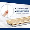 24Pcs 2 Styles 304 Stainless Steel & Brass Solid Bar FIND-GA0005-45-3