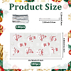 100Pcs Christmas Snowman Printed OPP Cellophane Candy Packaging Bags ABAG-GF0001-41B-2