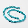 Dyed Faceted Natural Magnesite Rondelle Beads Strands G-F258-05B-2