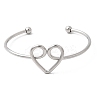 304 Stainless Steel Cuff Bangles for Women BJEW-Z150-02P-01-4
