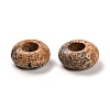 Natural Picture Jasper European Beads G-R488-02A-2