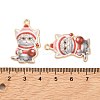 Christmas Alloy Enamel Pendants ENAM-K069-43C-3