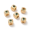 SHEGRACE Brass Cubic Zirconia Beads XGRQ4H529-682G-B-2