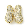 Rack Plating Brass Cubic Zirconia Pendants KK-S378-02G-N-1