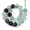 Natural Fluorite Beads Strands G-S345-8mm-31-3