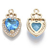 Glass Pendants GLAA-T021-14B-2