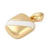 Brass Enamel Pendants KK-P283-28B-G-2