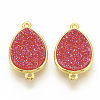 Druzy Resin Links Connectors RESI-T019-06K-1