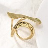 304 Stainless Steel Cuff Rings for Women RJEW-A077-01G-2