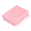 Rhombus Textured Cardboard Jewelry Boxes CBOX-T006-01K-3