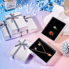 Rectangle Paper Jewelry Set Storage Boxes with Bowknot X1-CON-TAC0014-04G-6