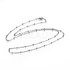 Tarnish Resistant 304 Stainless Steel Cable Chain Necklaces NJEW-JN02352-1