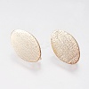Long-Lasting Plated Brass Stud Earring Findings X-KK-K227-062G-NF-1
