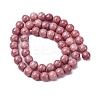 Ombre Effect Dyed Glass Beads Strands GLAA-T031-01O-3