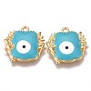 Eco-Friendly Alloy Enamel Pendants ENAM-N050-31C-NR-1