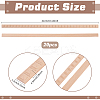 Square Wood Carving Waistline Edge Strips for Living Room Background Wall Decorative DIY-WH0622-561-2